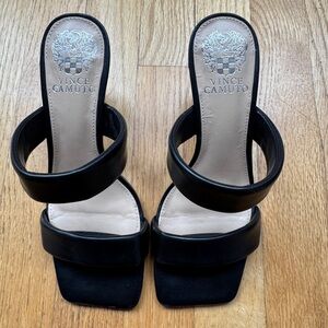 Vince Camuto Black Strappy Heels